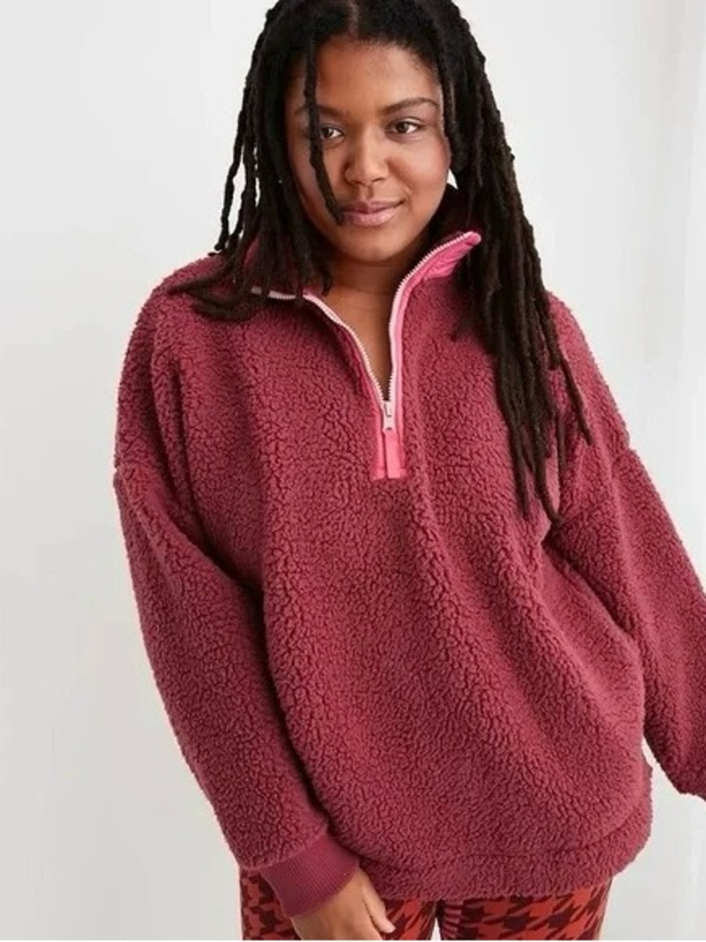 NWOT Aerie Fleece Quarter Zip